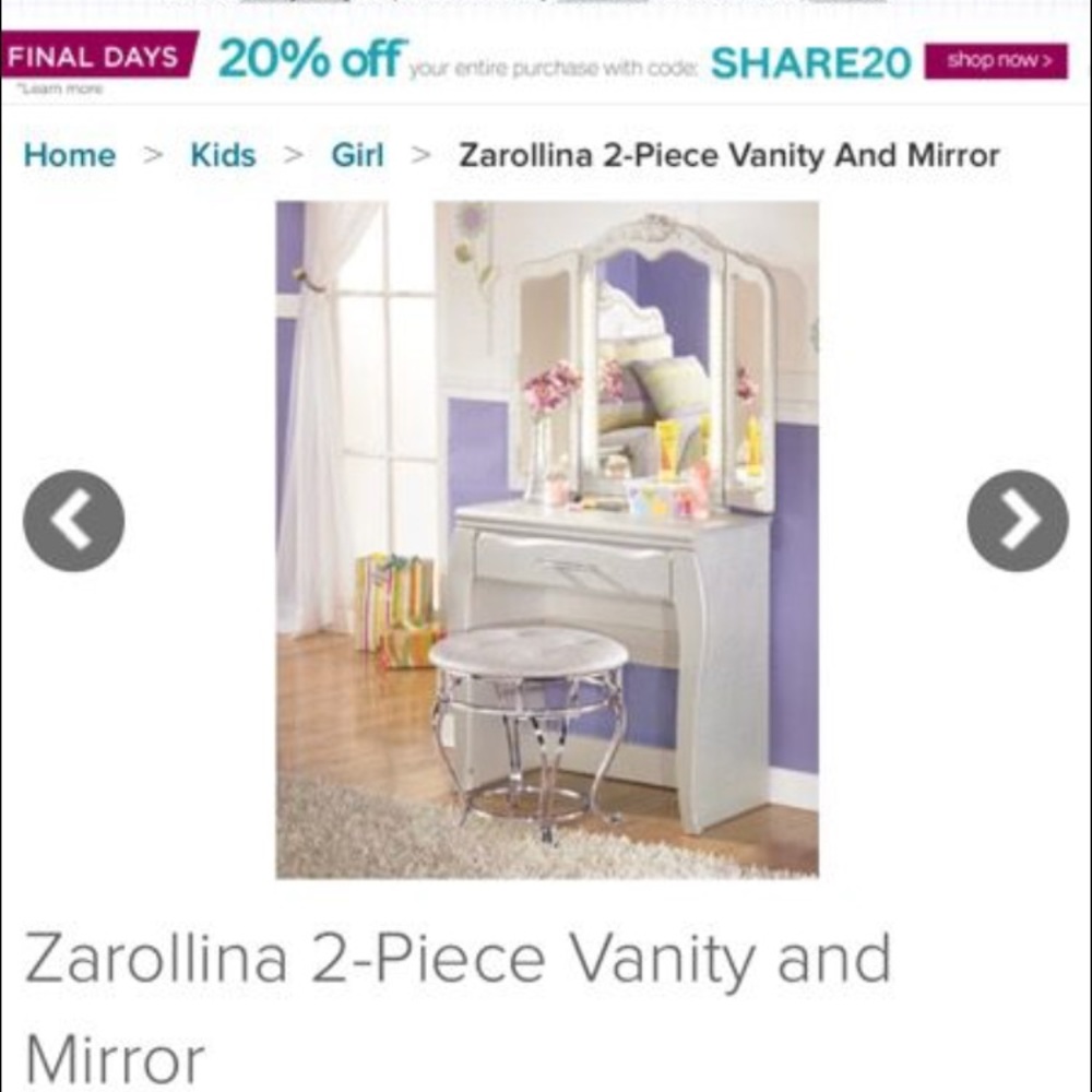 Brand new still in box.Bought at Ashley furniture